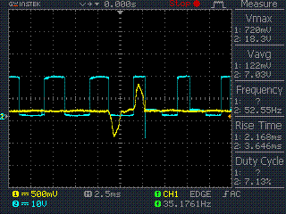 closer view of crank signal charging (fan on)
